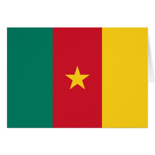 Patriotic Kamerun Flag (Vorderseite (Horizontal))