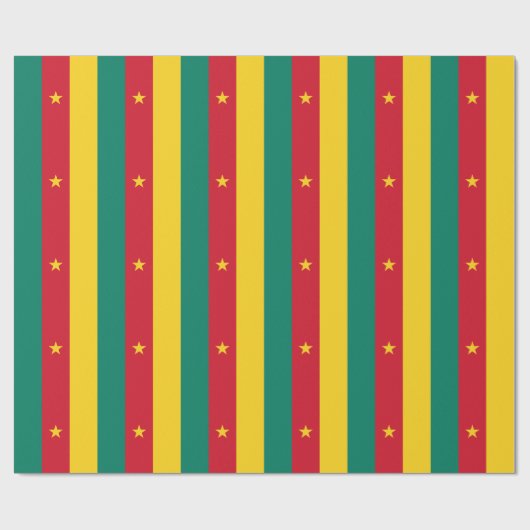 Patriotic Kamerun Flag Geschenkpapier (Flach)