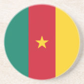 Patriotic Kamerun Flag Getränkeuntersetzer (Vorne)