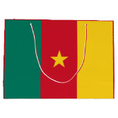 Patriotic Kamerun Flag Große Geschenktasche Geschenktüte (Rückseite)