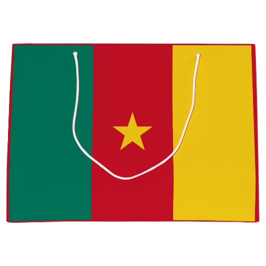 Patriotic Kamerun Flag Große Geschenktasche Große Geschenktüte (Vorderseite)
