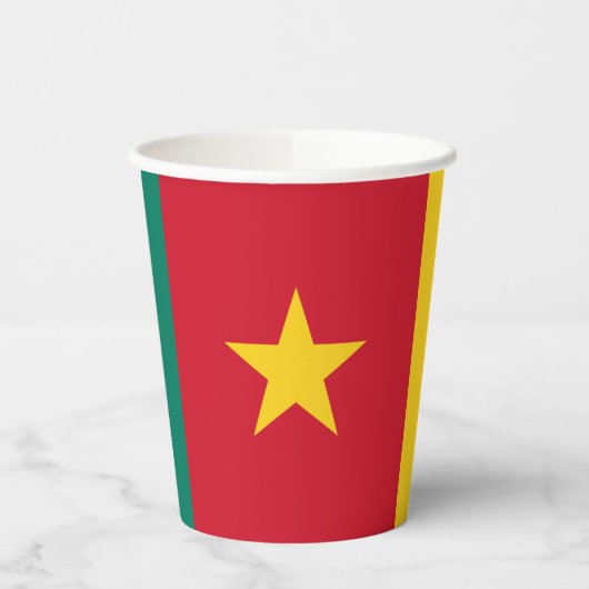 Patriotic Kamerun Flag Pappbecher (Links)