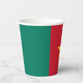 Patriotic Kamerun Flag Pappbecher (Vorderseite)