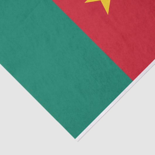 Patriotic Kamerun Flag Seidenpapier (Ausschnitt)