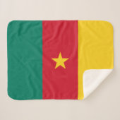 Patriotic Kamerun Flag Sherpadecke (Vorderseite (Horizontal))