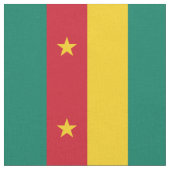 Patriotic Kamerun Flag Stoff (Nahaufnahme)