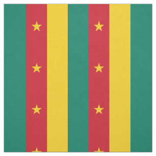 Patriotic Kamerun Flag Stoff