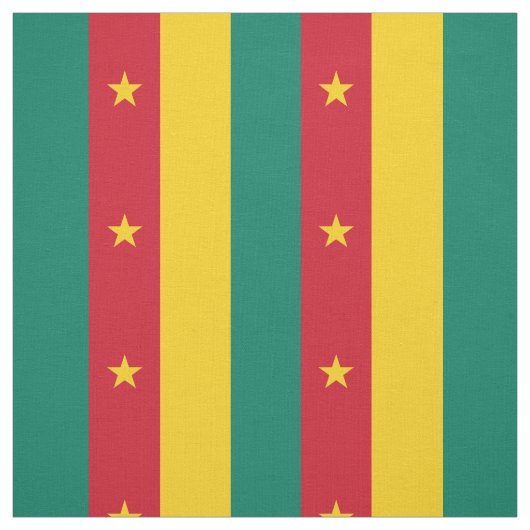 Patriotic Kamerun Flag Stoff (Muster)