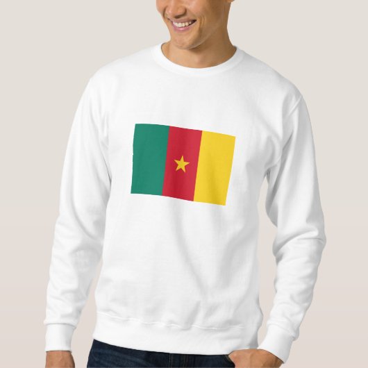 Patriotic Kamerun Flag Sweatshirt (Vorderseite)