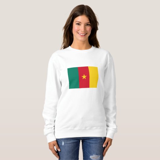 Patriotic Kamerun Flag Sweatshirt (Vorne ganz)