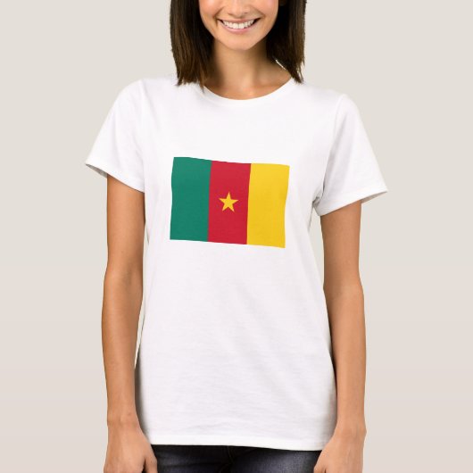 Patriotic Kamerun Flag T-Shirt (Vorderseite)