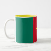 Patriotic Kamerun Flag Zweifarbige Tasse (Links)