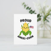 Patriotic Kawaii Mais 4. Juli Unabhängigkeitstag Postkarte (Stehend Vorderseite)