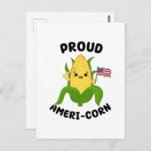 Patriotic Kawaii Mais 4. Juli Unabhängigkeitstag Postkarte (Vorne/Hinten)