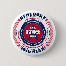 Patriotic Kentucky Circle mit Staat Details Button