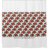 Patriotic KENYA FLAG Anpassbare Schrift Duschvorhang (Vorderseite)