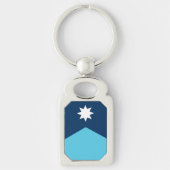 Patriotic keychain with Flag of Minnesota, USA Schlüsselanhänger (Vorderseite)