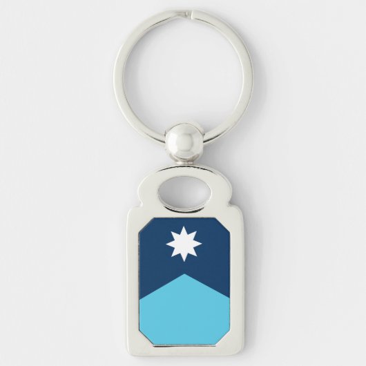 Patriotic keychain with Flag of Minnesota, USA Schlüsselanhänger (Vorderseite)
