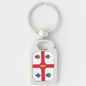 Patriotic keychain with Flag of Montreal, Canada Schlüsselanhänger (Vorderseite)