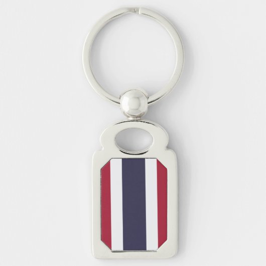 Patriotic keychain with Flag of Thailand Schlüsselanhänger (Vorderseite)
