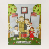 Patriotic Kids' Geschenk Puzzle (Vertikal)