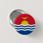 Patriotic Kiribati Flag Button (Vorne & Hinten)