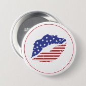 Patriotic Kiss Button Button (Vorne & Hinten)