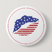 Patriotic Kiss Button Button (Vorderseite)