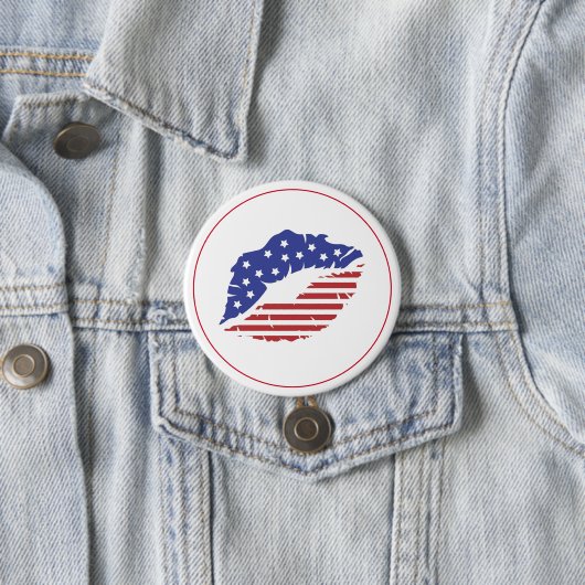 Patriotic Kiss Button Button (Beispiel)