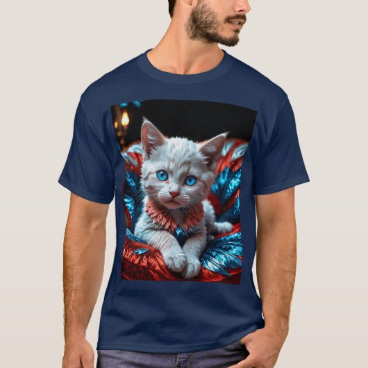 Patriotic Kitten T-Shirt (Vorderseite)