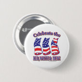 Patriotic Kitty Cats Button (Vorne & Hinten)