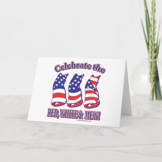 Patriotic Kitty Cats Karte (Vorderseite)