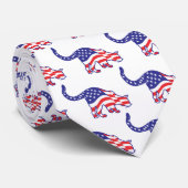 Patriotic Kitty Cats Krawatte (Gerollt)