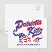 Patriotic Kitty Cats Postkarte (Vorne/Hinten)