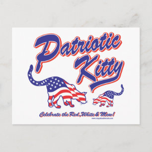 Patriotic Kitty Cats Postkarte