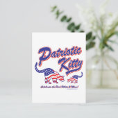 Patriotic Kitty Cats Postkarte (Stehend Vorderseite)