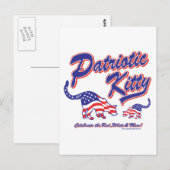 Patriotic Kitty Cats Postkarte (Vorne/Hinten)