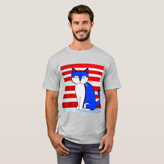 Patriotic Kitty T-Shirt (Vorne ganz)