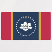 Patriotic labels with flag of Mississippi Etiketten (Design 2)
