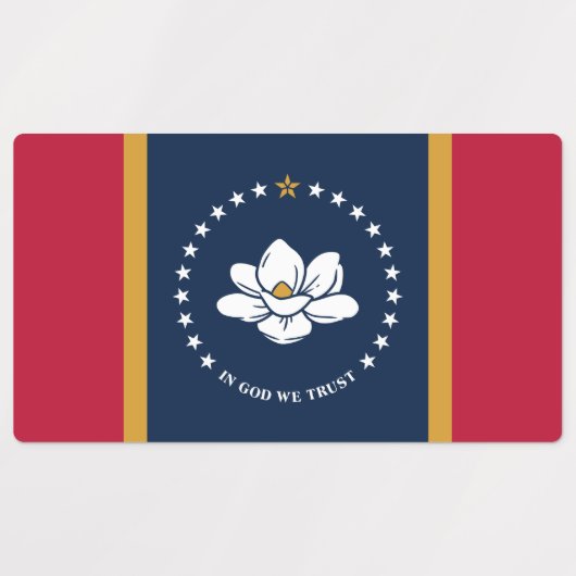 Patriotic labels with flag of Mississippi Etiketten (Design 2)