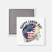 Patriotic LABOR DAY Magnet (Vorderseite/Rückseite)