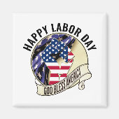 Patriotic LABOR DAY Magnet (Vorne)