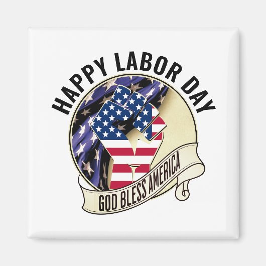 Patriotic LABOR DAY Magnet (Vorne)