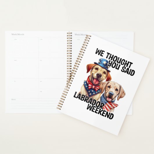 Patriotic Labrador Hunde Zitat Funny Spaß Planer (Anzeige)