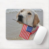 Patriotic Labrador Retriever Mousepad (Mit Mouse)