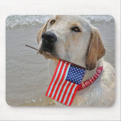 Patriotic Labrador Retriever Mousepad (Vorne)