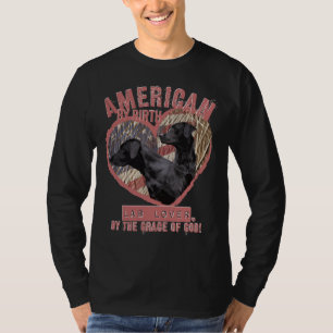 Patriotic Labrador Retriever Red Schriftart T-Shirt