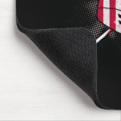 Patriotic Lacrosse Stick 4. Juli American Flag Mousepad (Ecke)