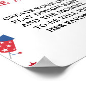 Patriotic lasst uns ein Baby Shower Game Schild ma (Ecke)