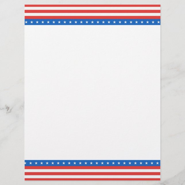 Patriotic Letterhead Briefbogen (Vorderseite)